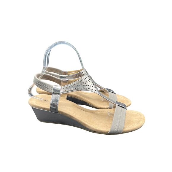 🖤 Natural Reflections Black Thong Slide Sandals Women 9 Comfort Casual Summer - Picture 3 of 5